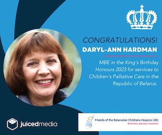 Juiced Media client, Daryl-Ann Hardman awarded an MBE